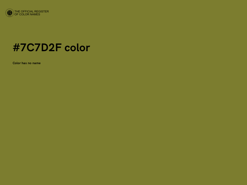 #7C7D2F color image