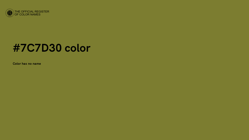 #7C7D30 color image