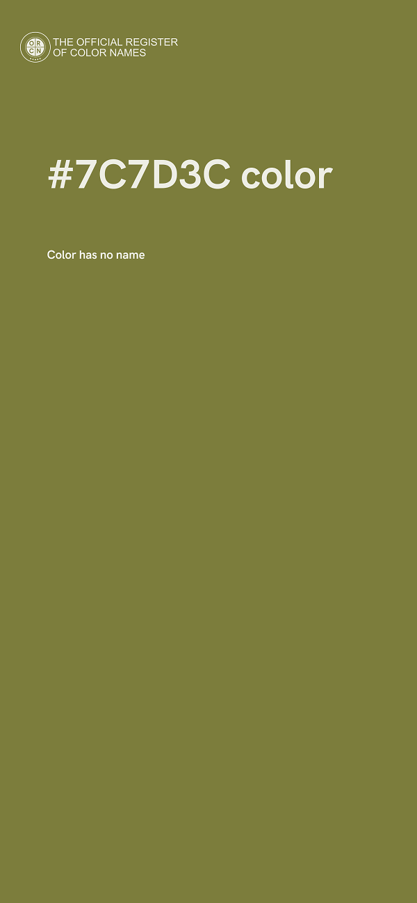 #7C7D3C color image