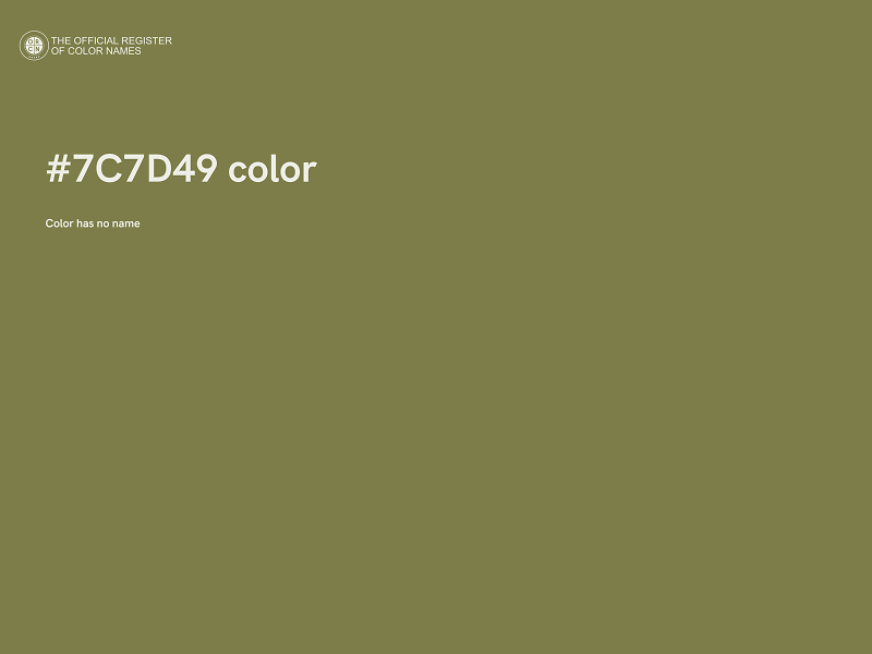 #7C7D49 color image