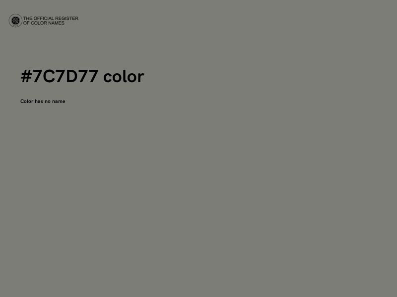 #7C7D77 color image