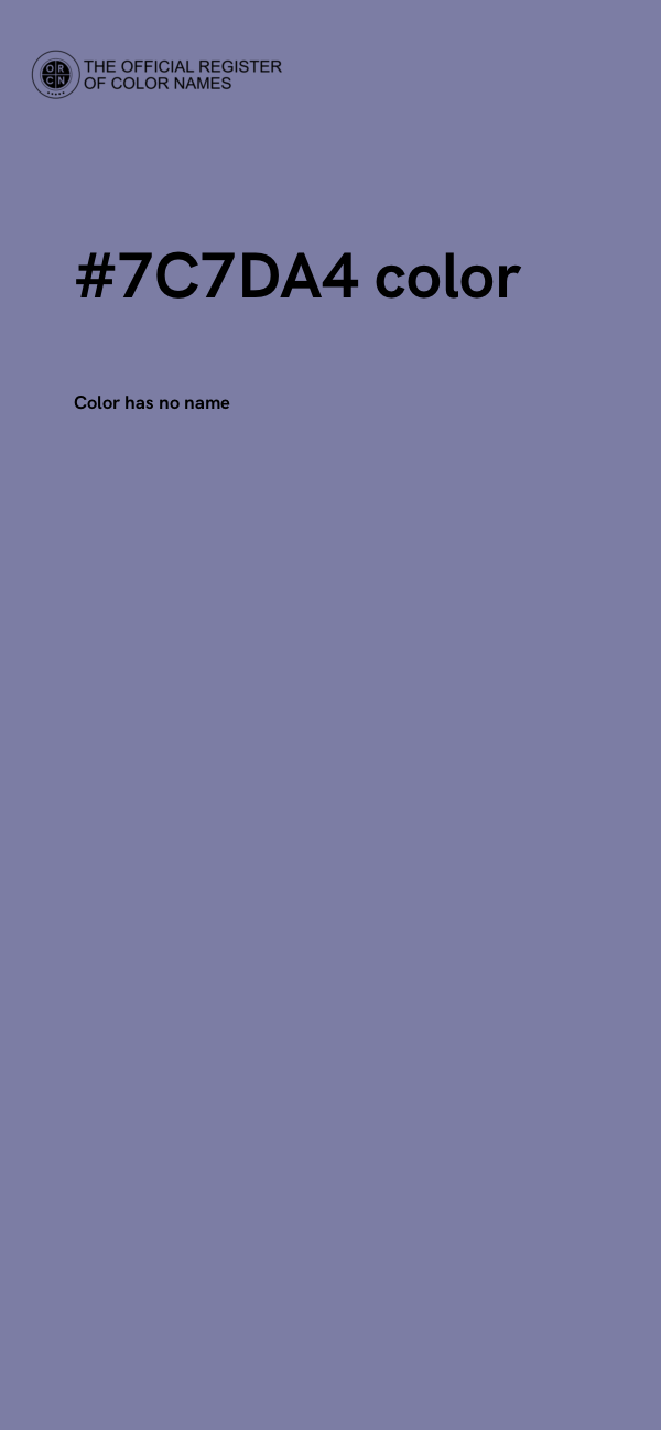 #7C7DA4 color image