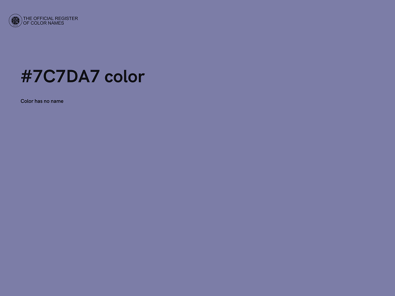 #7C7DA7 color image