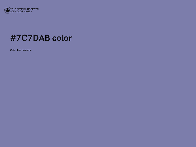 #7C7DAB color image