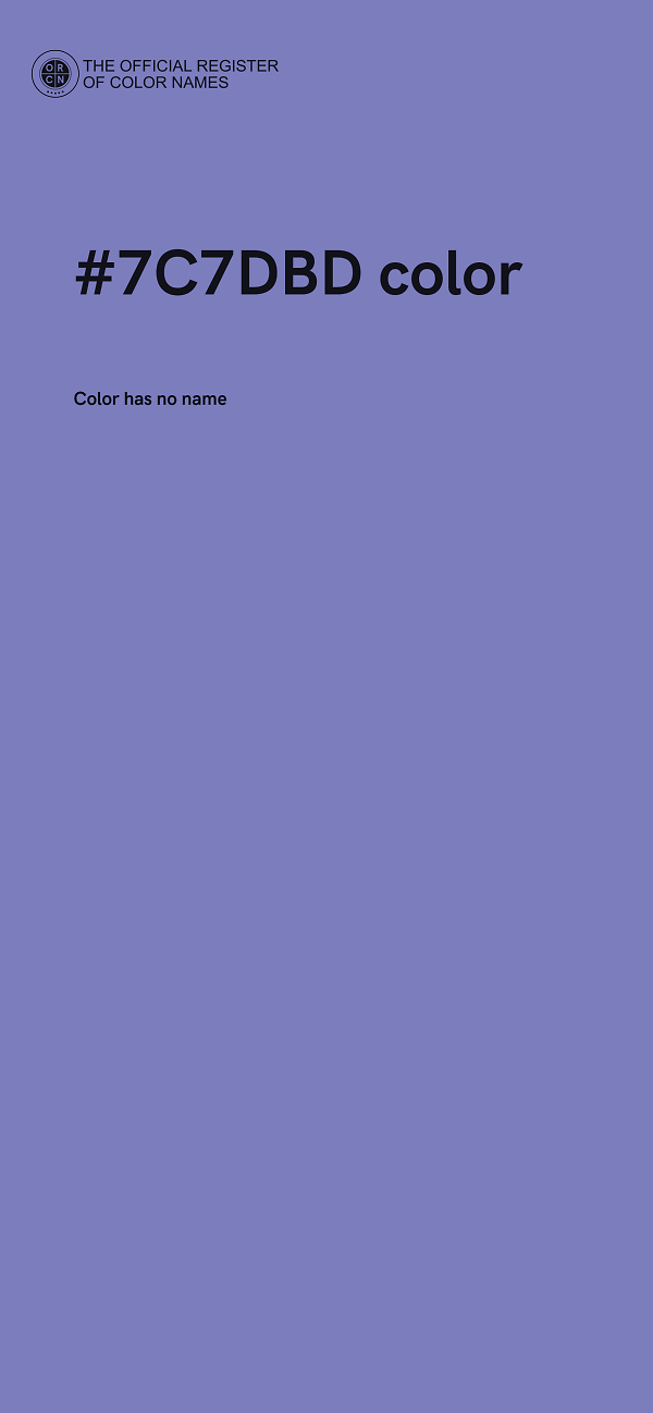 #7C7DBD color image