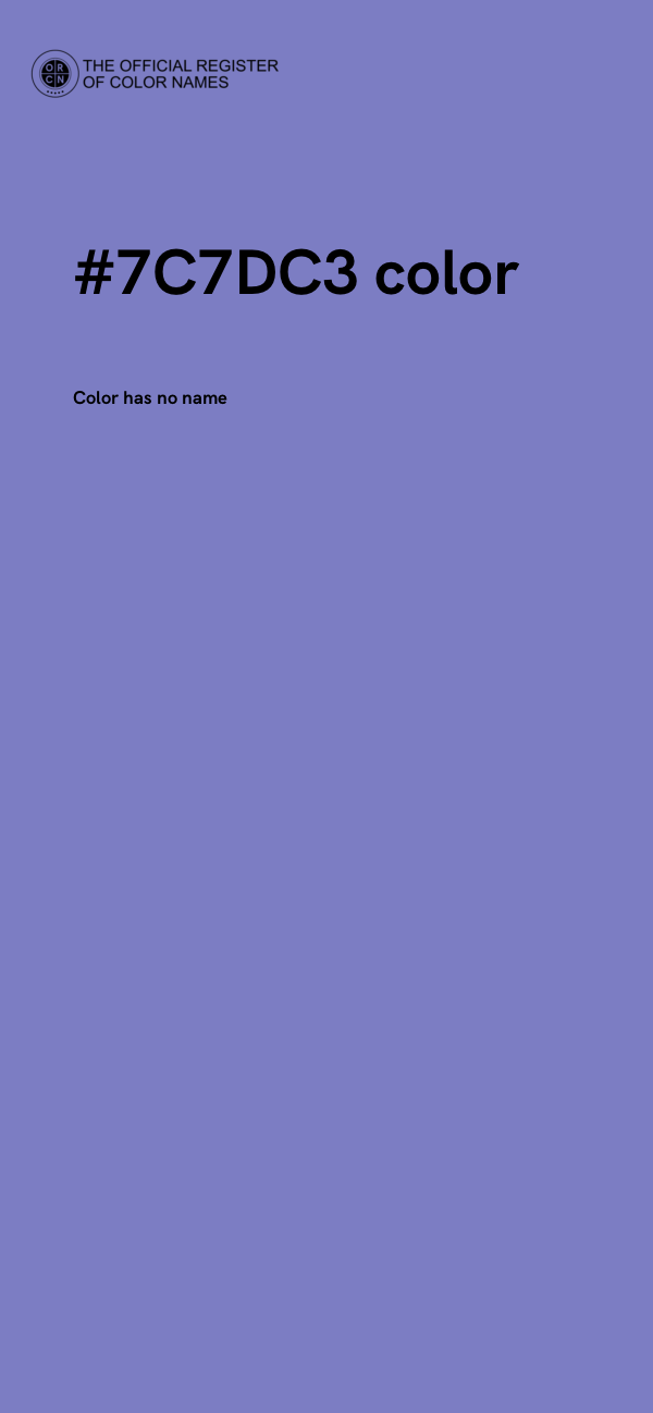 #7C7DC3 color image
