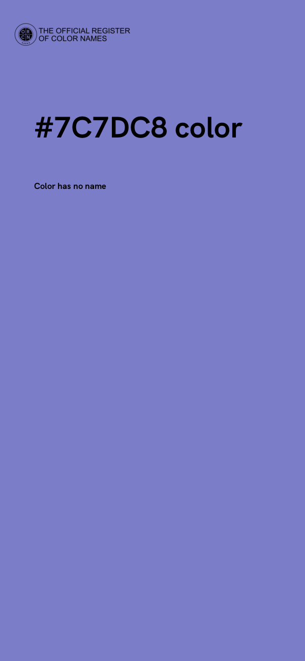 #7C7DC8 color image