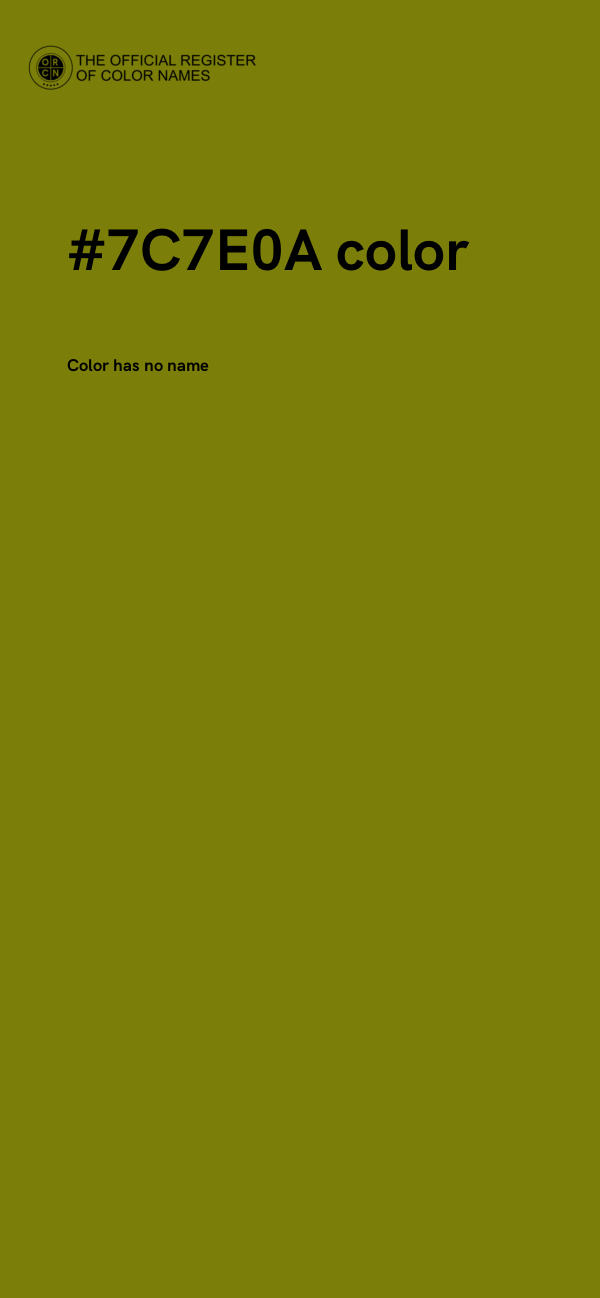 #7C7E0A color image