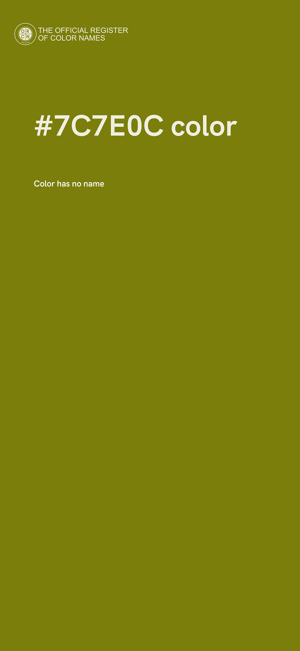 #7C7E0C color image