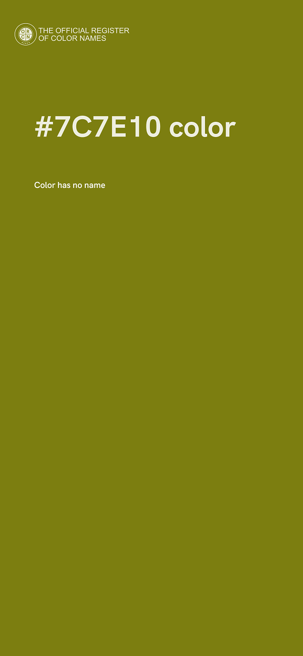 #7C7E10 color image