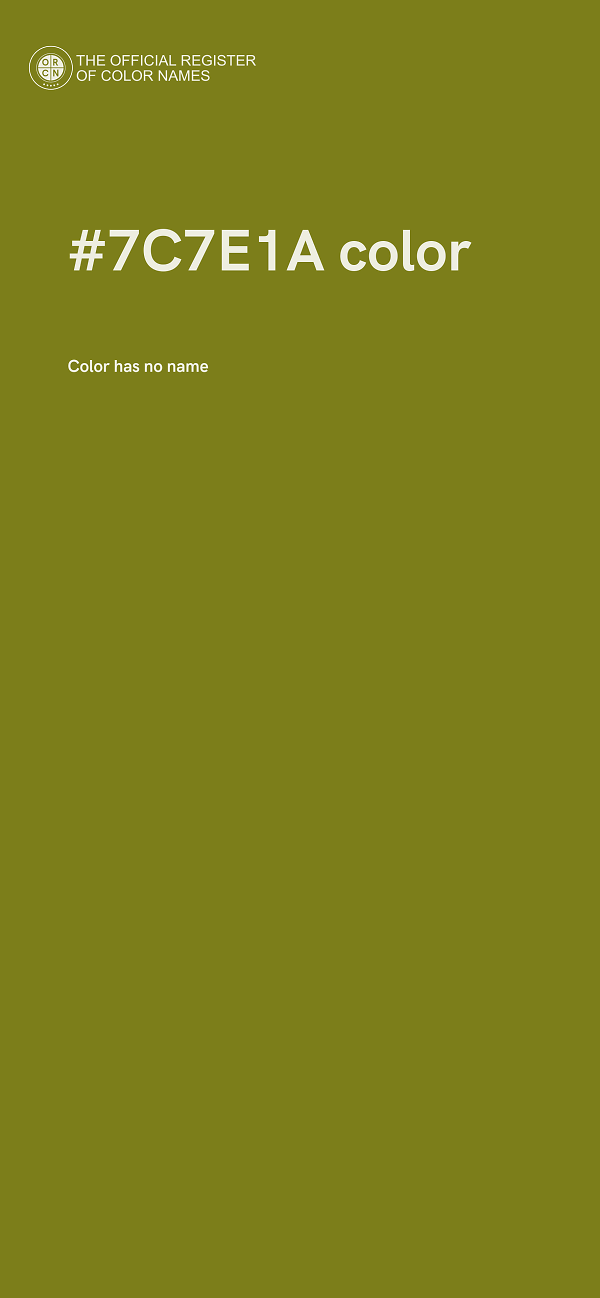#7C7E1A color image