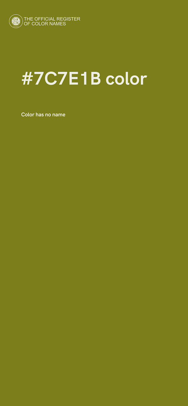 #7C7E1B color image