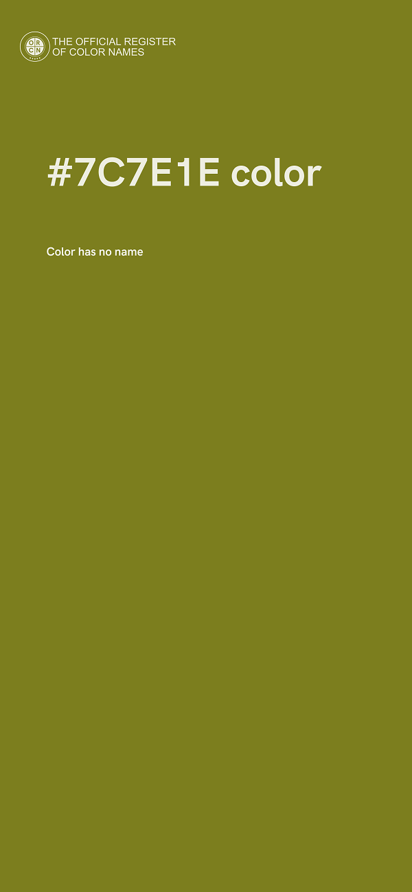 #7C7E1E color image