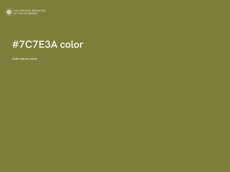 #7C7E3A color image