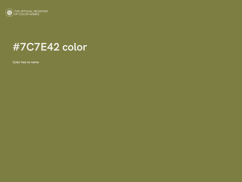 #7C7E42 color image