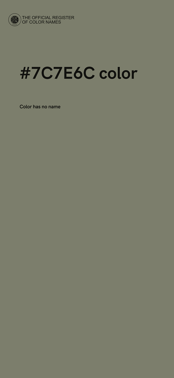 #7C7E6C color image