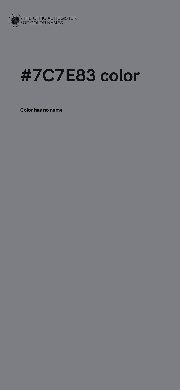 #7C7E83 color image
