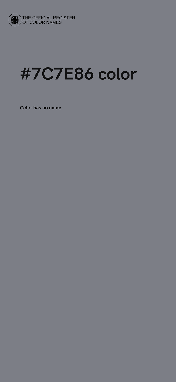 #7C7E86 color image