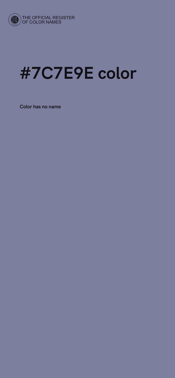 #7C7E9E color image
