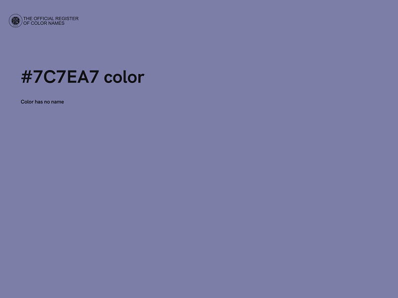 #7C7EA7 color image