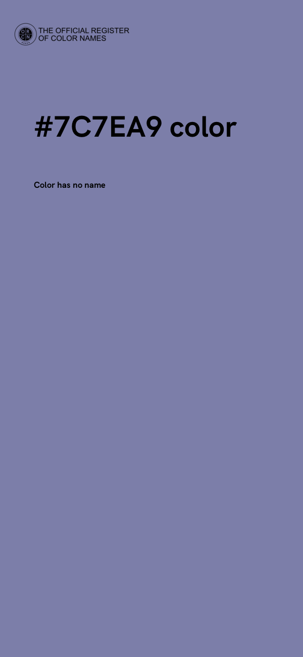 #7C7EA9 color image