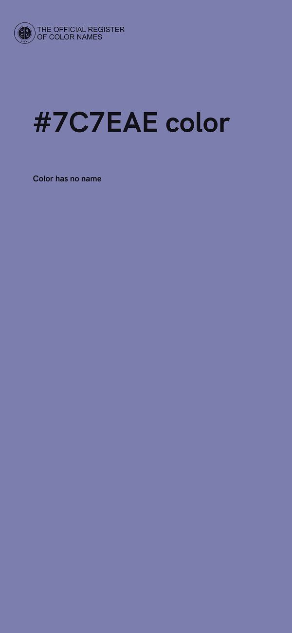 #7C7EAE color image