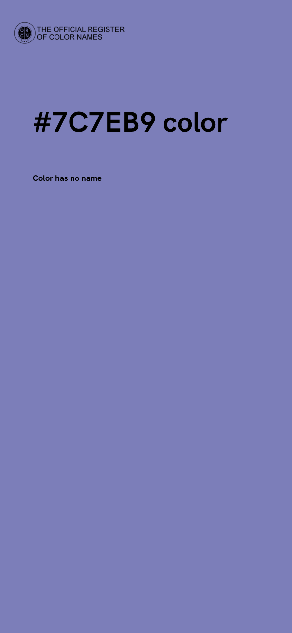 #7C7EB9 color image