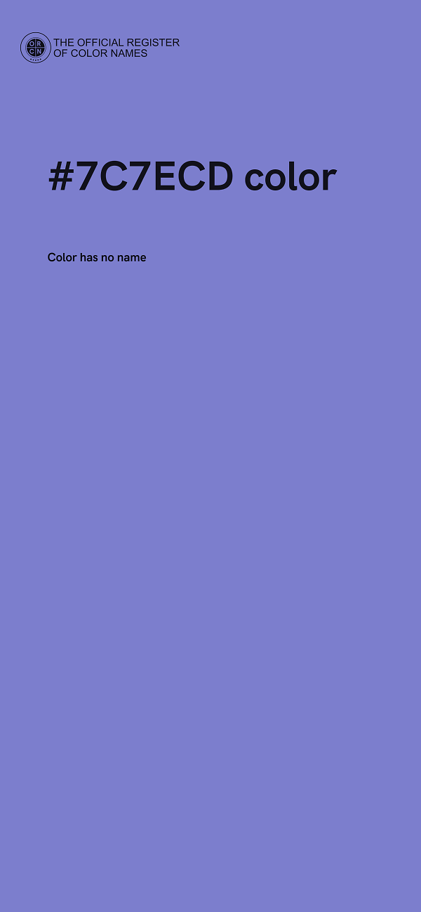 #7C7ECD color image