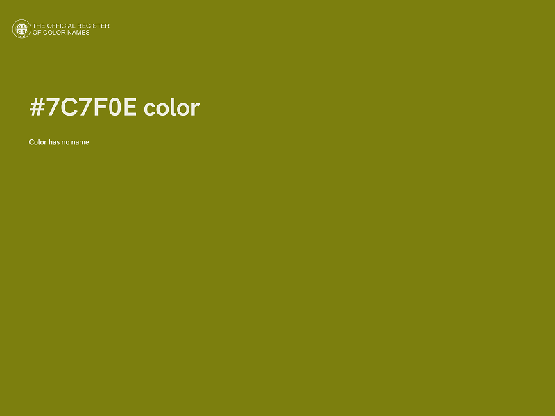 #7C7F0E color image