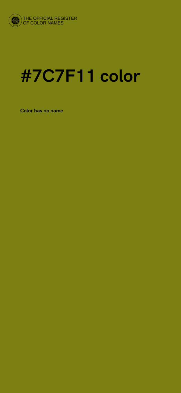 #7C7F11 color image