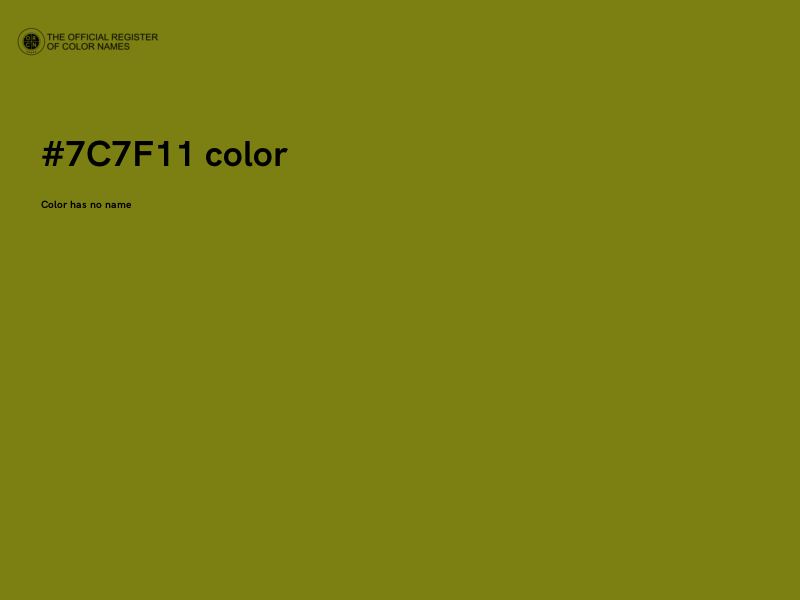 #7C7F11 color image