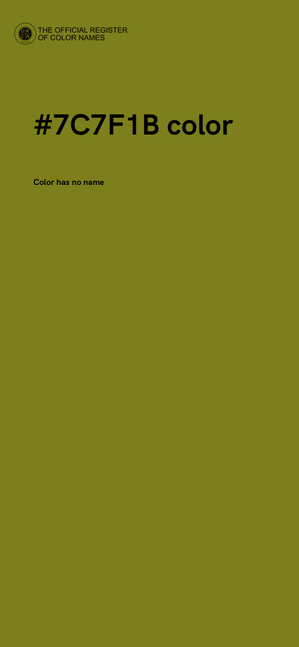 #7C7F1B color image