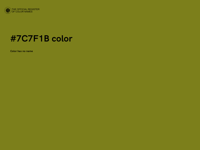 #7C7F1B color image