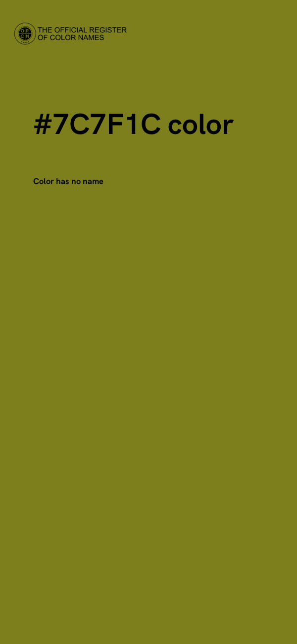 #7C7F1C color image