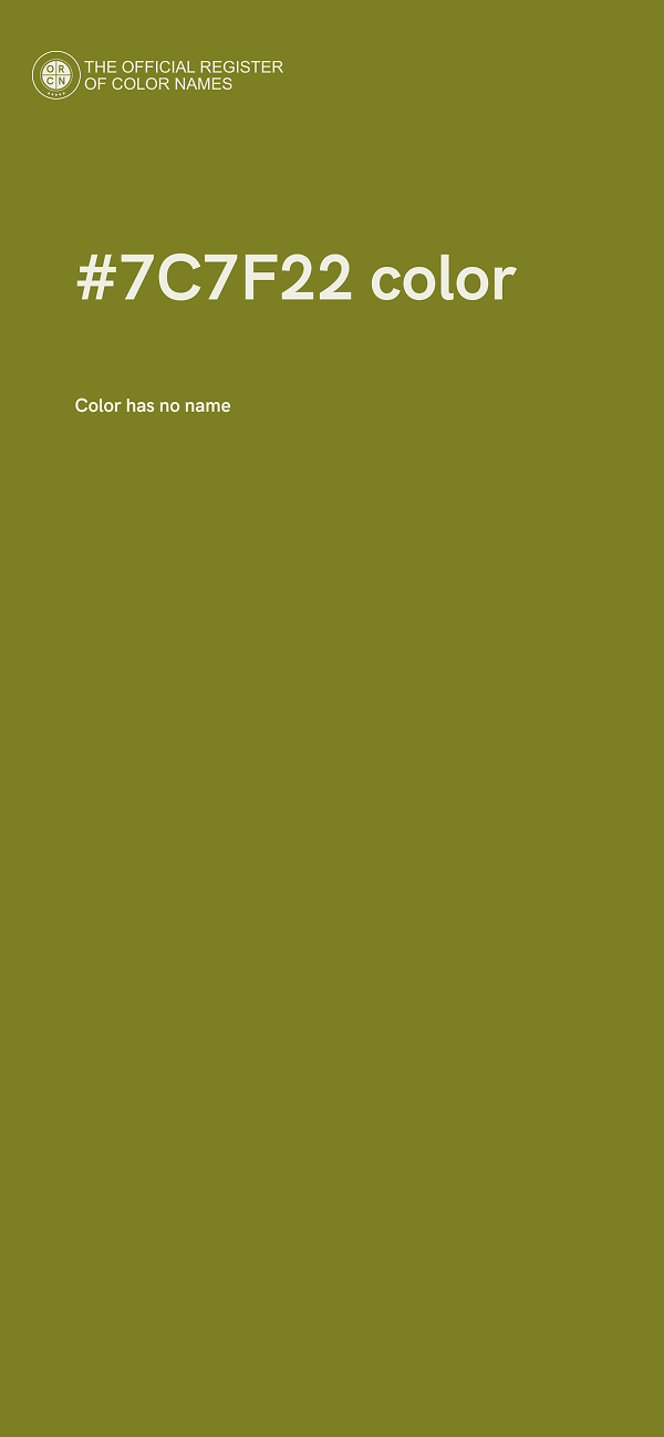 #7C7F22 color image