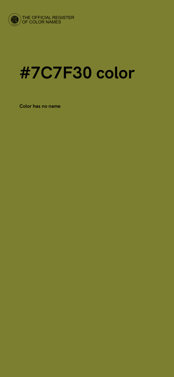 #7C7F30 color image