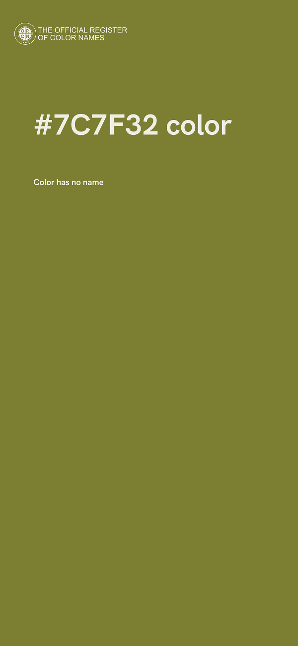 #7C7F32 color image