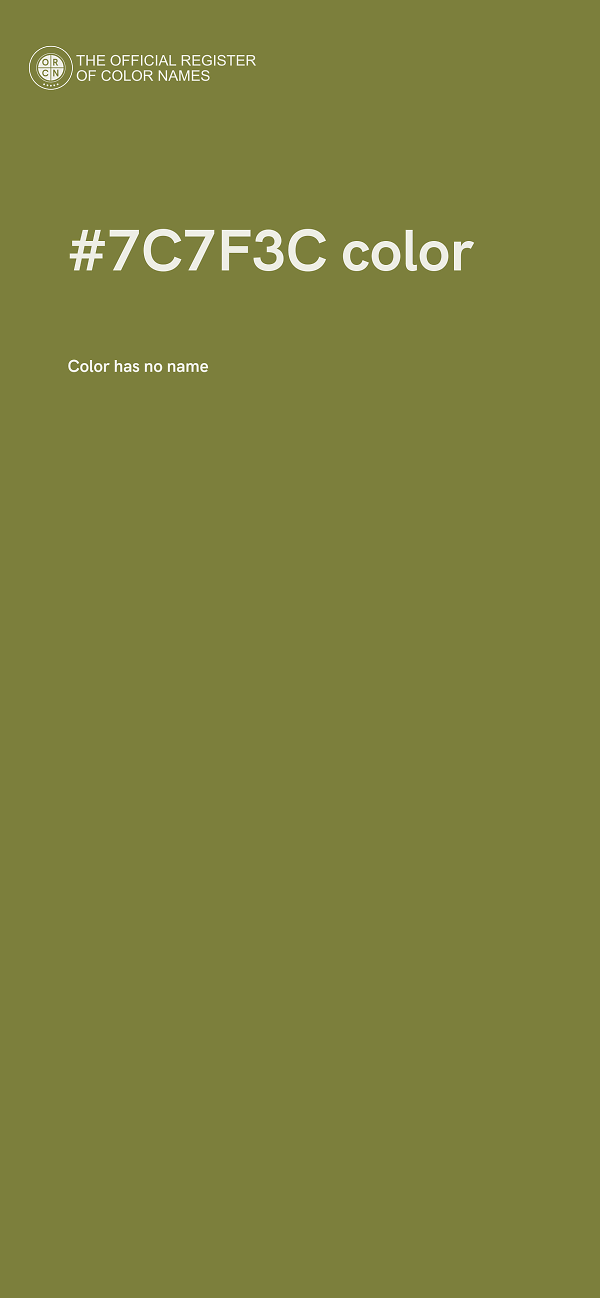 #7C7F3C color image