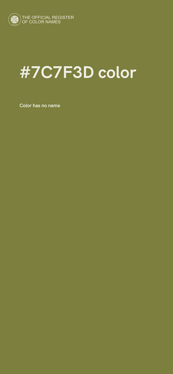 #7C7F3D color image