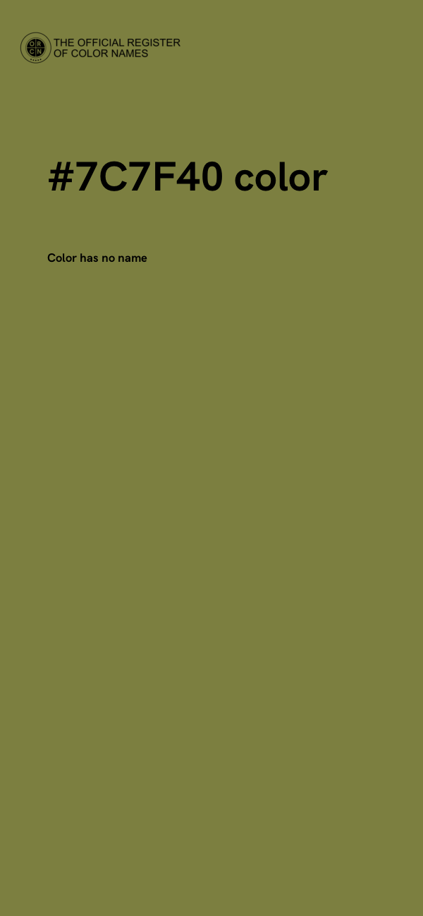 #7C7F40 color image