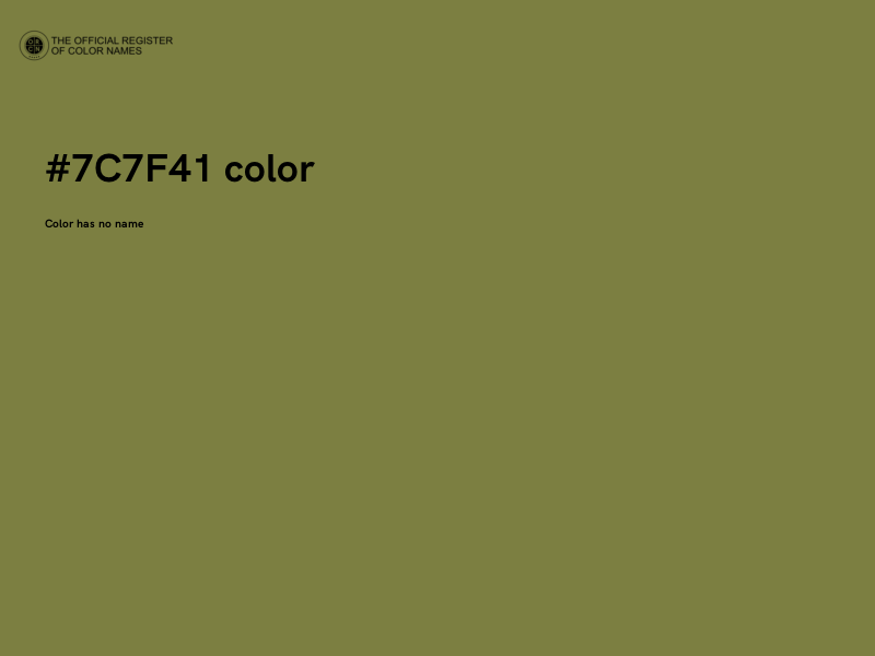 #7C7F41 color image