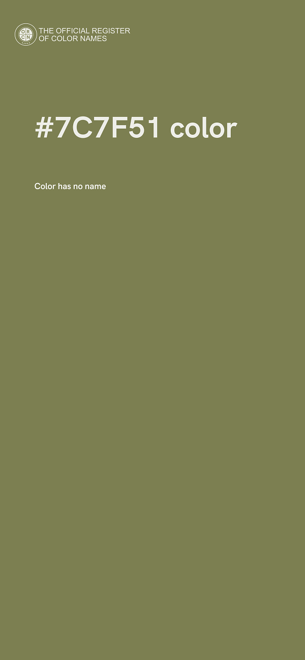 #7C7F51 color image