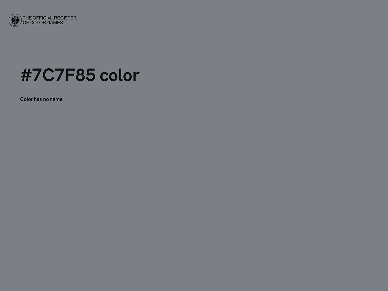 #7C7F85 color image