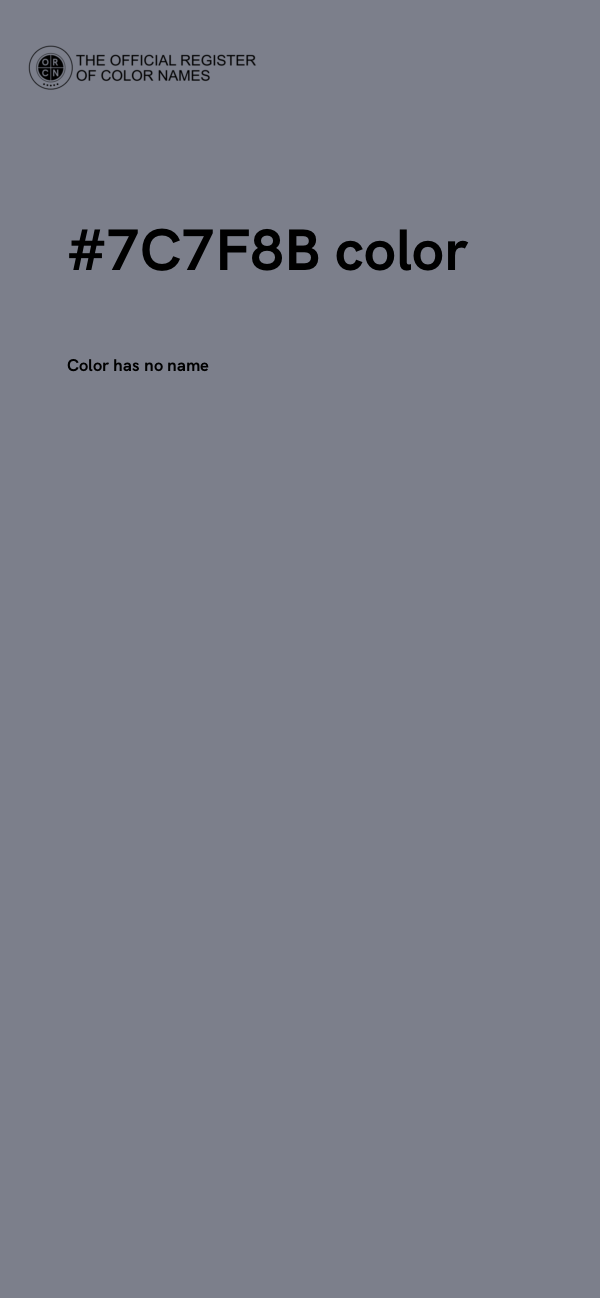 #7C7F8B color image