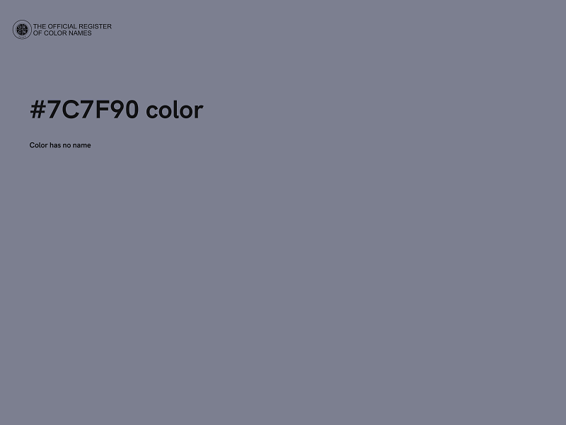 #7C7F90 color image