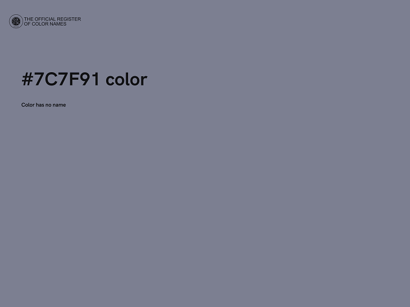 #7C7F91 color image