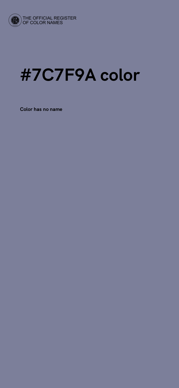 #7C7F9A color image