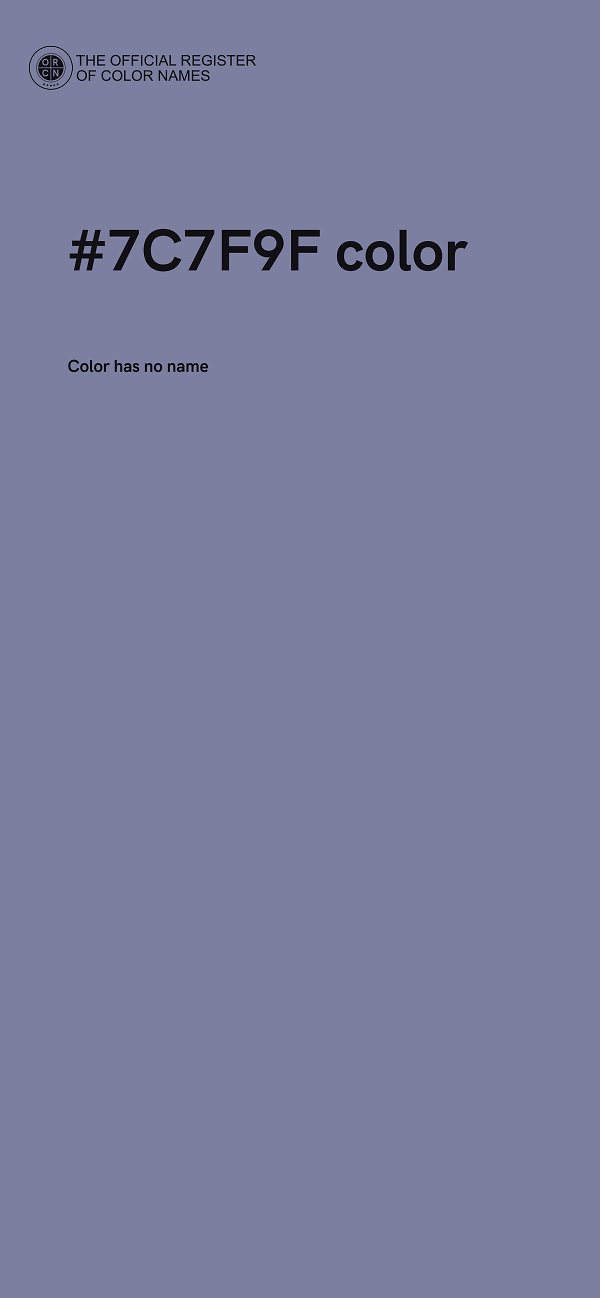 #7C7F9F color image