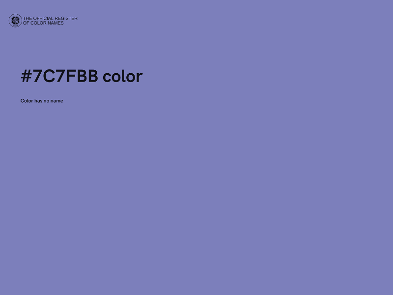 #7C7FBB color image