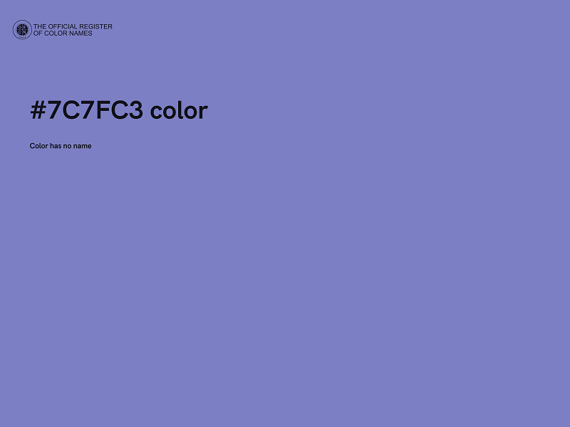 #7C7FC3 color image